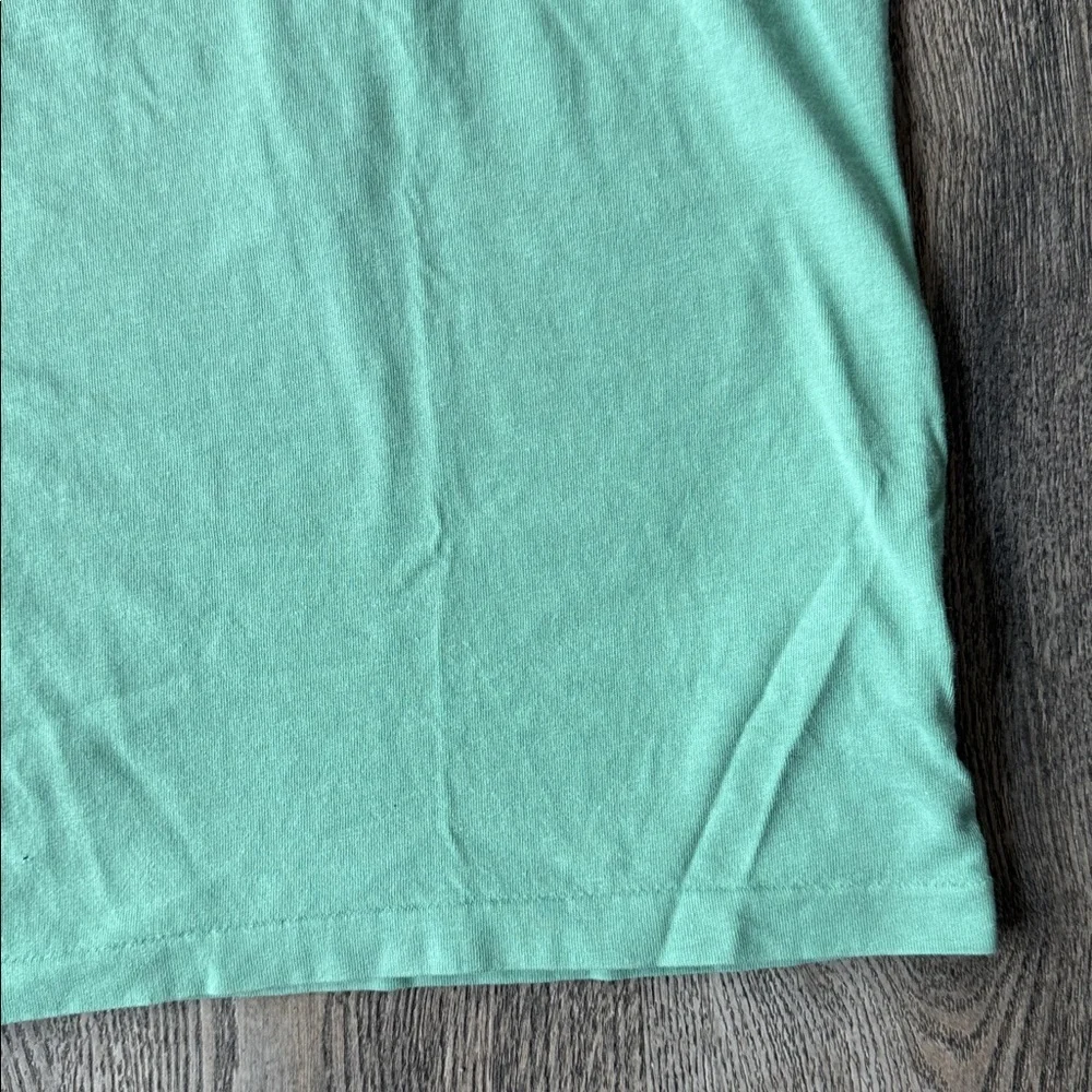 Polo Ralph Lauren Tee Green Cotton Classic Fit Jersey V-Neck T-Shirt Size Medium